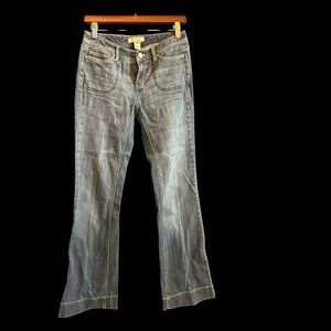 White House Black Market Medium Wash Flare Jeans
